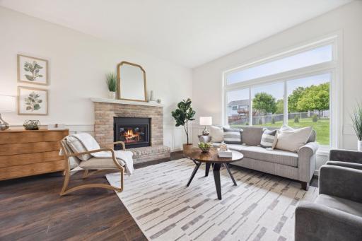The cozy gas fireplace was added in 2023 to snuggle up during those winter months.