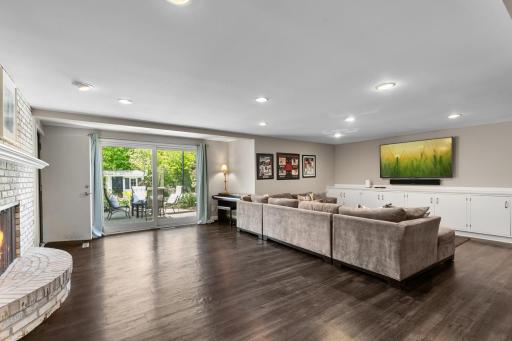 Spacious lower level with tons of room for entertaining and relaxing.