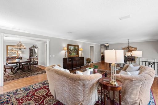Open flow between rooms creates a seamless and spacious atmosphere.