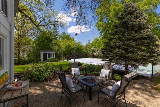 Private, tree-lined backyard with stunning views from almost every room.