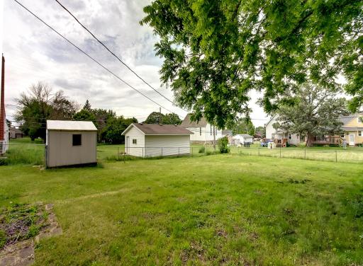 You will love the large backyard that is mostly all fenced.