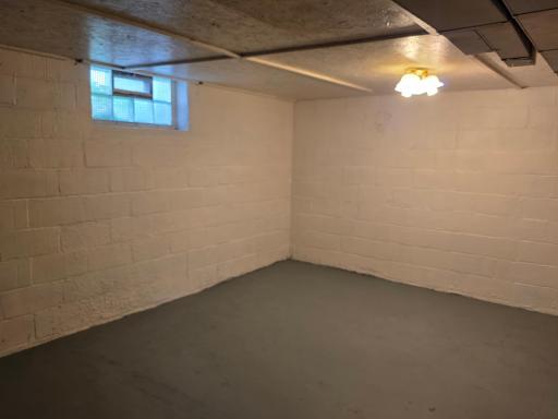 Space in basement for hobbies or storage.