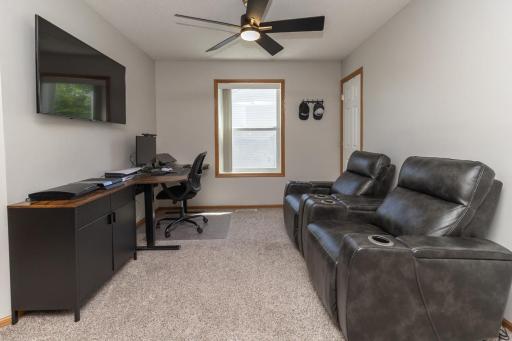 South facing loft has a walk-in closet, back right.