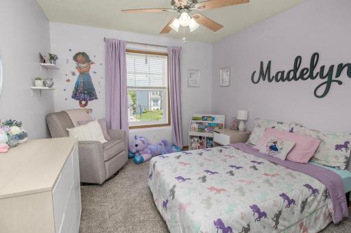 All upper-level bedrooms have ceiling fans.