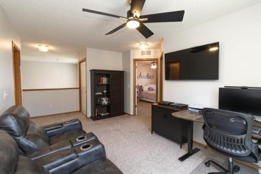 Loft area could be an office or another place to relax.