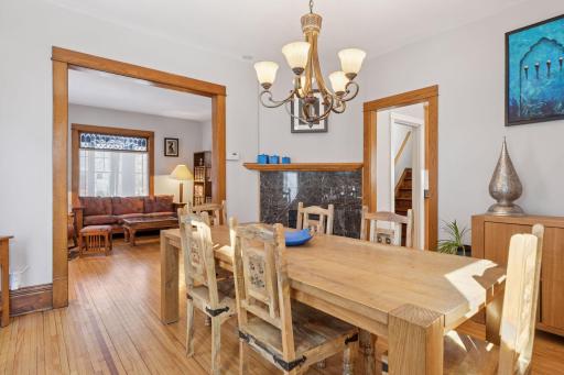 Beautiful amenities - original trim, built-in and wood floors