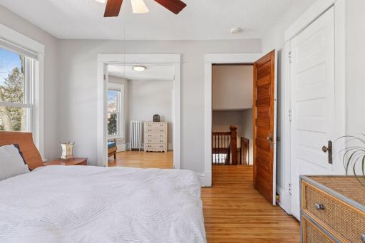 Lovely primary sweet provides hardwood floors, beautiful views and flex space - use as a home office, dressing room or nursery
