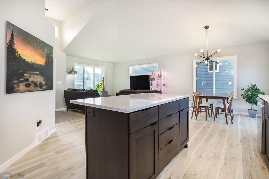 Kitchen looking to Living room