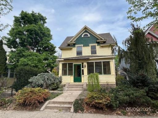 Stunning details are found throughout this home: original woodwork, built-ins with stained glass, and leaded glass and stained glass windows.