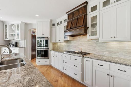 Site-finished custom cabinets with slow-close drawers