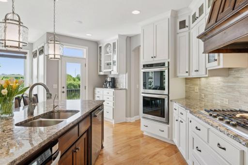 Double wall convection oven with gas cooktop and direct to exterior venting