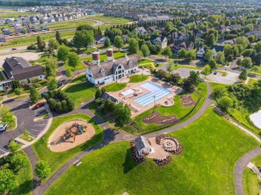 Welcome to Brandtjen Farms, Community events year-round—from food trucks to holiday lights. Miles of scenic walking and biking trails wind through the community.