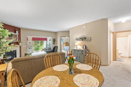 Open floorplan with additional dining room attached to the living room