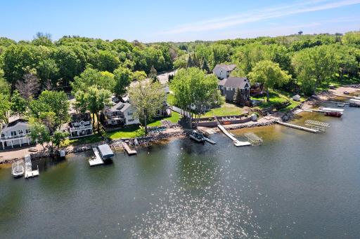 Aerial shot capturing the home and surroundings