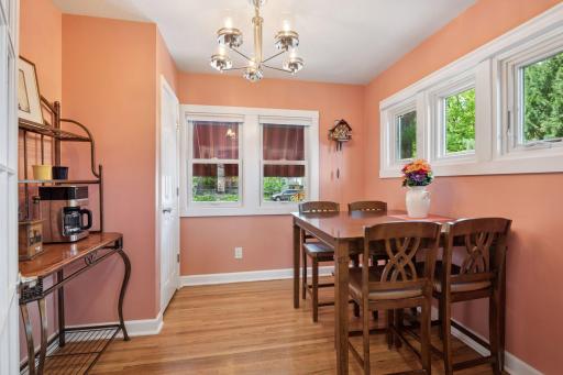 Main floor bedroom being used as Dining room