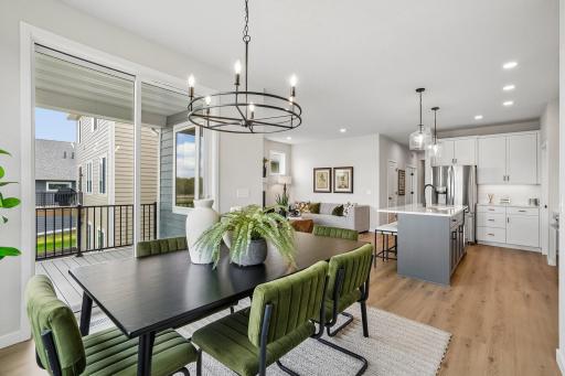 Open concept and flow of the living space make your everyday something special!