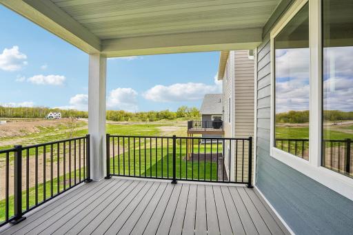 Enjoy your summer afternoons on the covered deck!