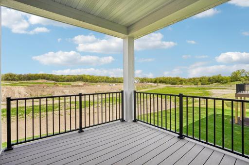 Enjoy your summer afternoons on the covered deck!