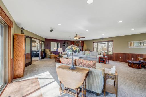 A view of the space from the southeast corner of the home.