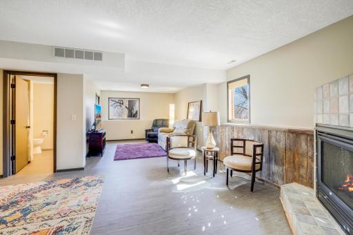 This space offers functionality for may different possibilities that include a wet bar area, private movie lounge and so much more.