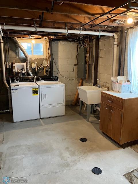 Laundry with utility sink