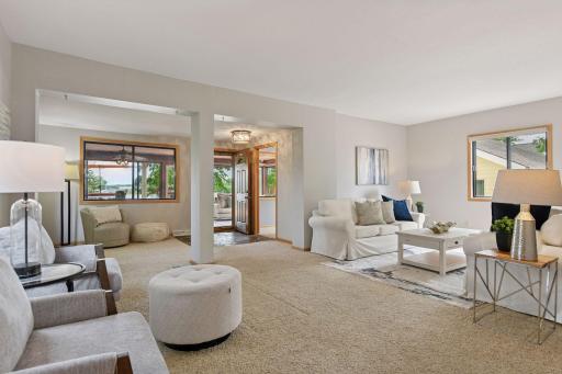 Experience warm, lakeside living in the spacious 23x13 living roomâan inviting space where family and friends gather to share laughter, create lasting memories, and celebrate all the joy that comes with life on the water.