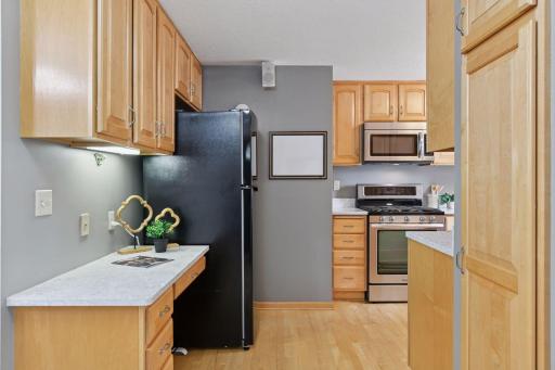 Buyers will love the updated kitchen w/real hardwood floors.