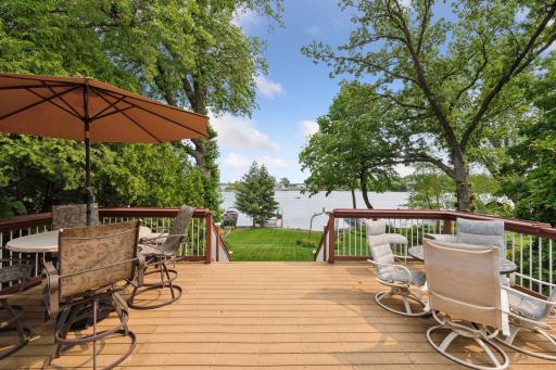 Imagine spending your summer days with friends and family on this inviting 23x20 maintenance-free deckâan ideal outdoor space to fully embrace the Lake Minnetonka lifestyle and create unforgettable memories in the beautifully landscaped backyard.