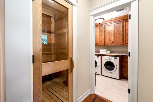 Relaxing, in-home saunaâ¦a luxurious perk.
