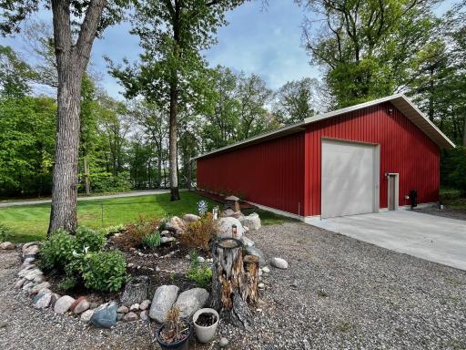 40x60 shop is heated and insulated and features a 220 wiring, 1/2 bath and 10x20 craft room