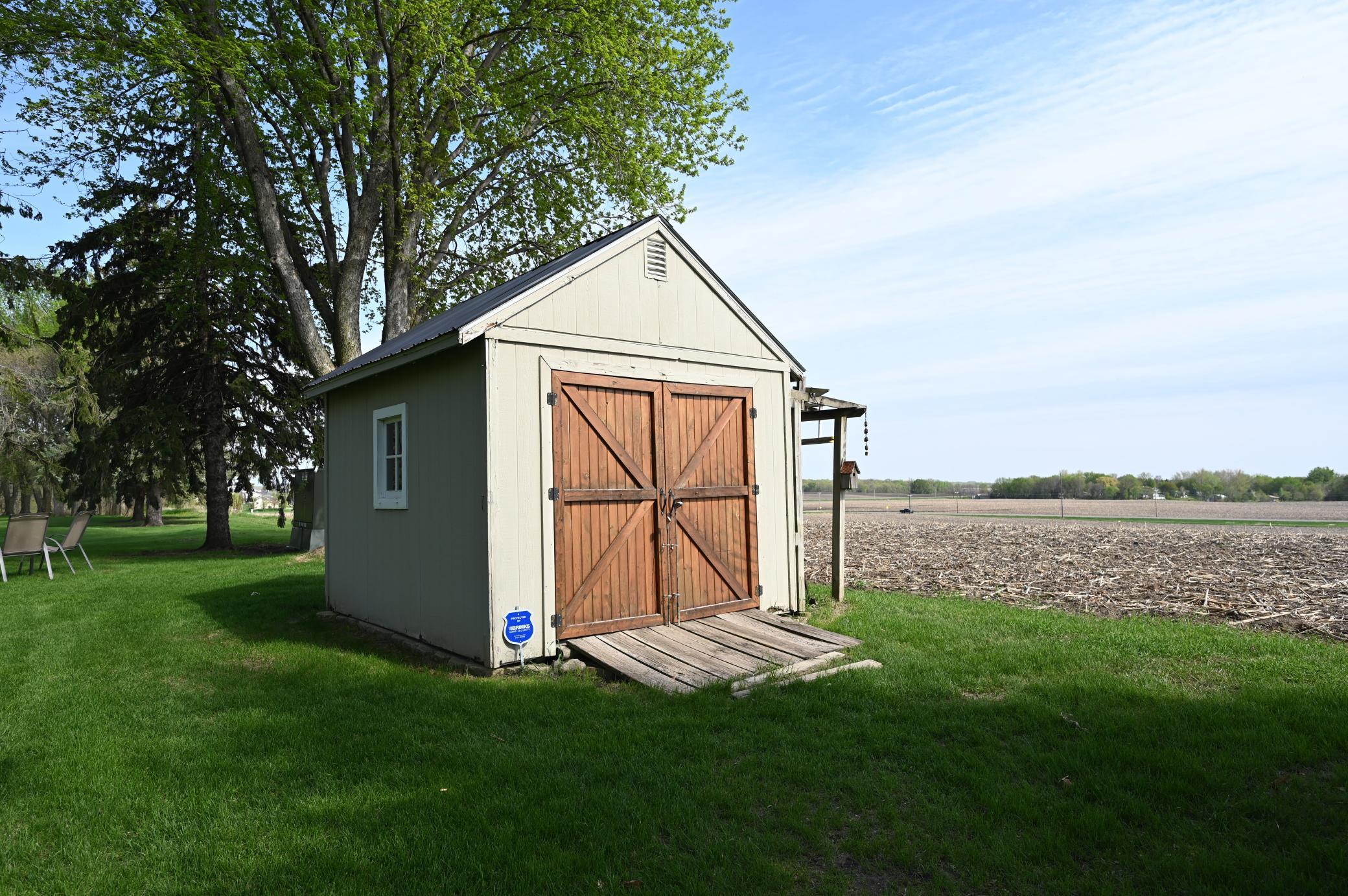 One of two sheds for all your storage needs.