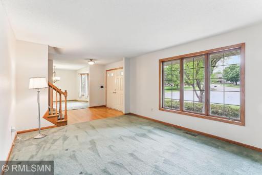 Entertain in the home's formal living room