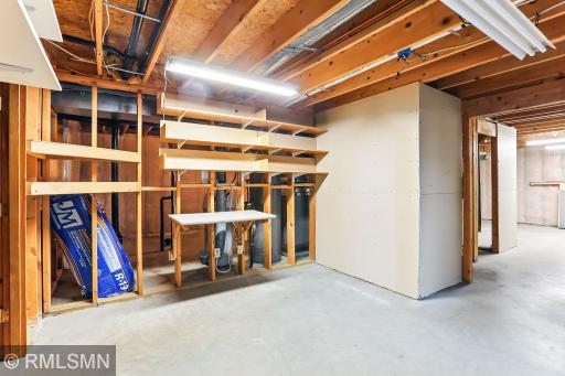 Unfinished lower level is ready-made with framing in place to add 1,130 sq ft of finished living, including 5th bedroom, 4th bathroom, and bonus room