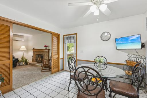 An inviting dining room that draws people together. A busy space for all your meals, lively dinner parties, birthday and holiday celebrations. Perfect for game nights too.