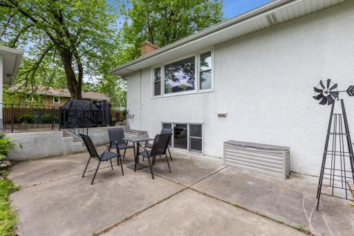 Live life outside, the patio is calling you. Relax in your beautiful backyard.