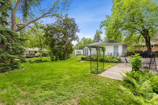 A high point is the spectacular outdoor living space in the spacious backyard.