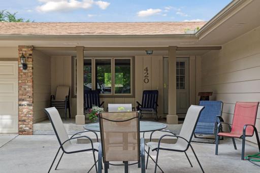 Awesome front porch and patio!