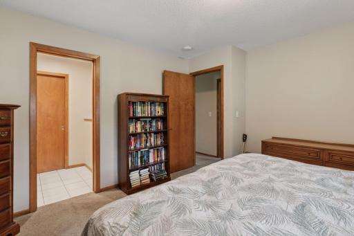 The primary suite features a 3/4 private bath and walk in closet.