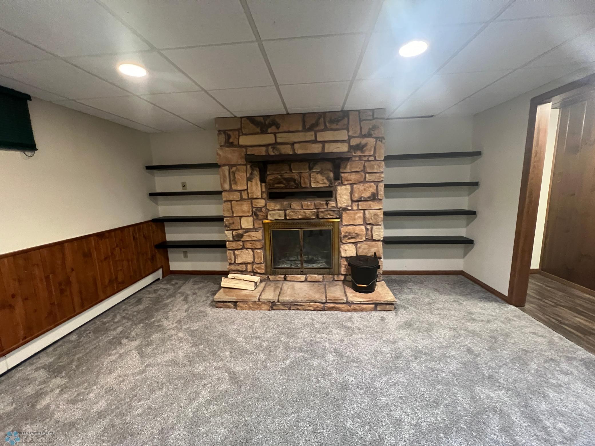 Wood Burning Fireplace