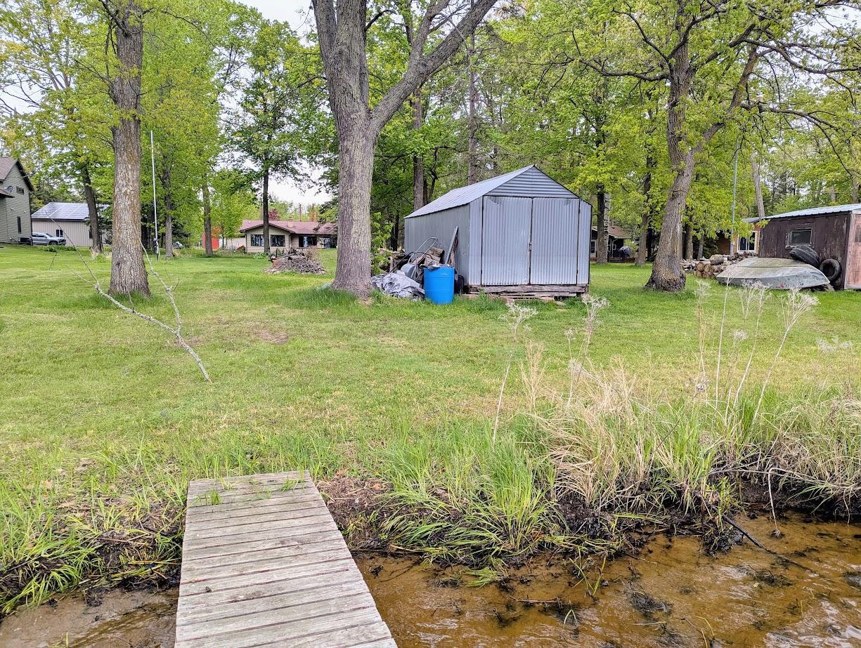 boathouse and shore