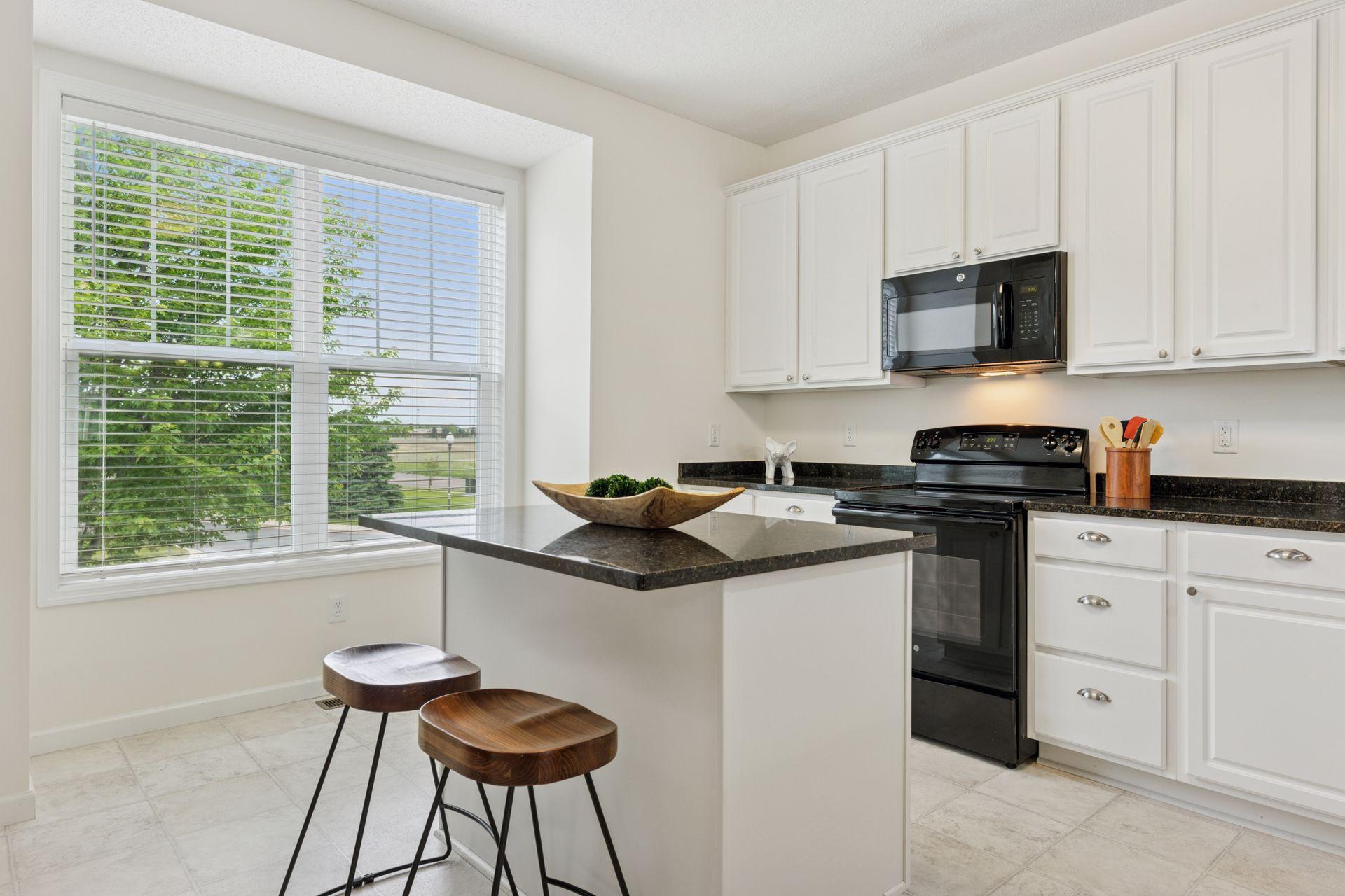 Great center island and counter space for all of your cooking needs.