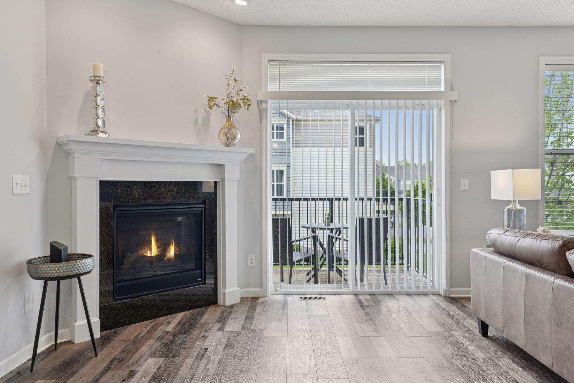 Don't miss the gas fireplace and sliders out to your own deck.