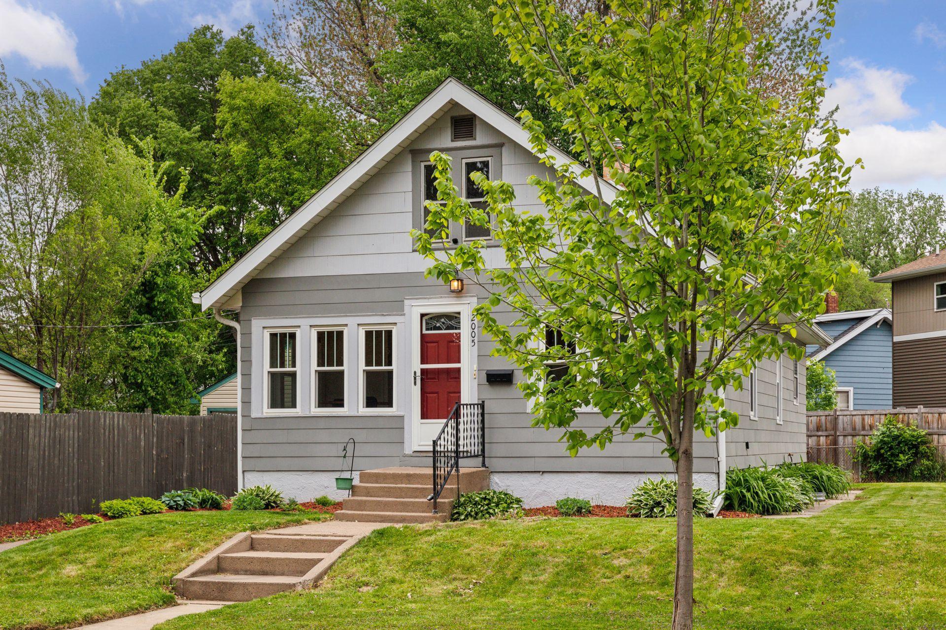 Great curb appeal and mature trees.