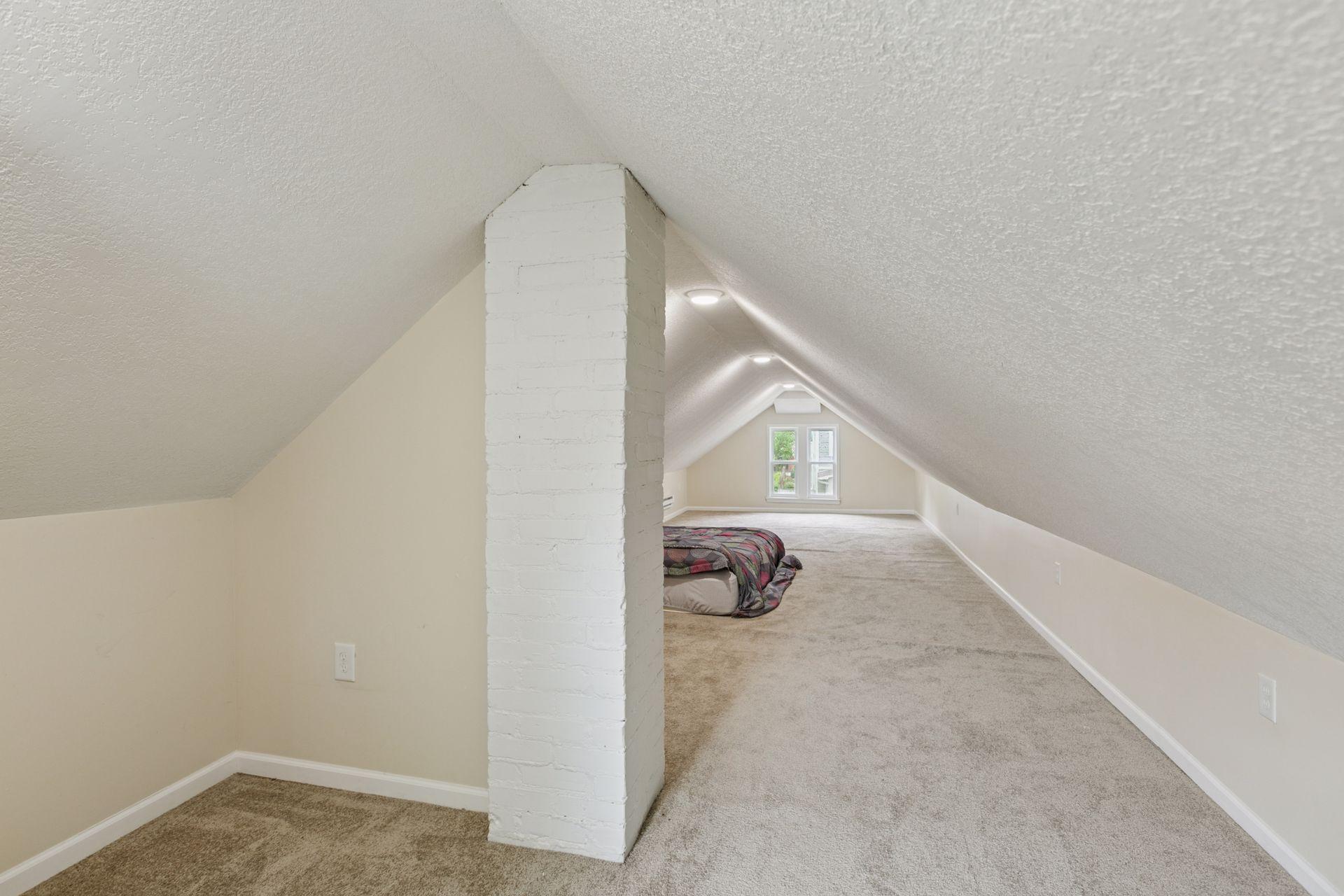 Fantastic upper level lofted bedroom.