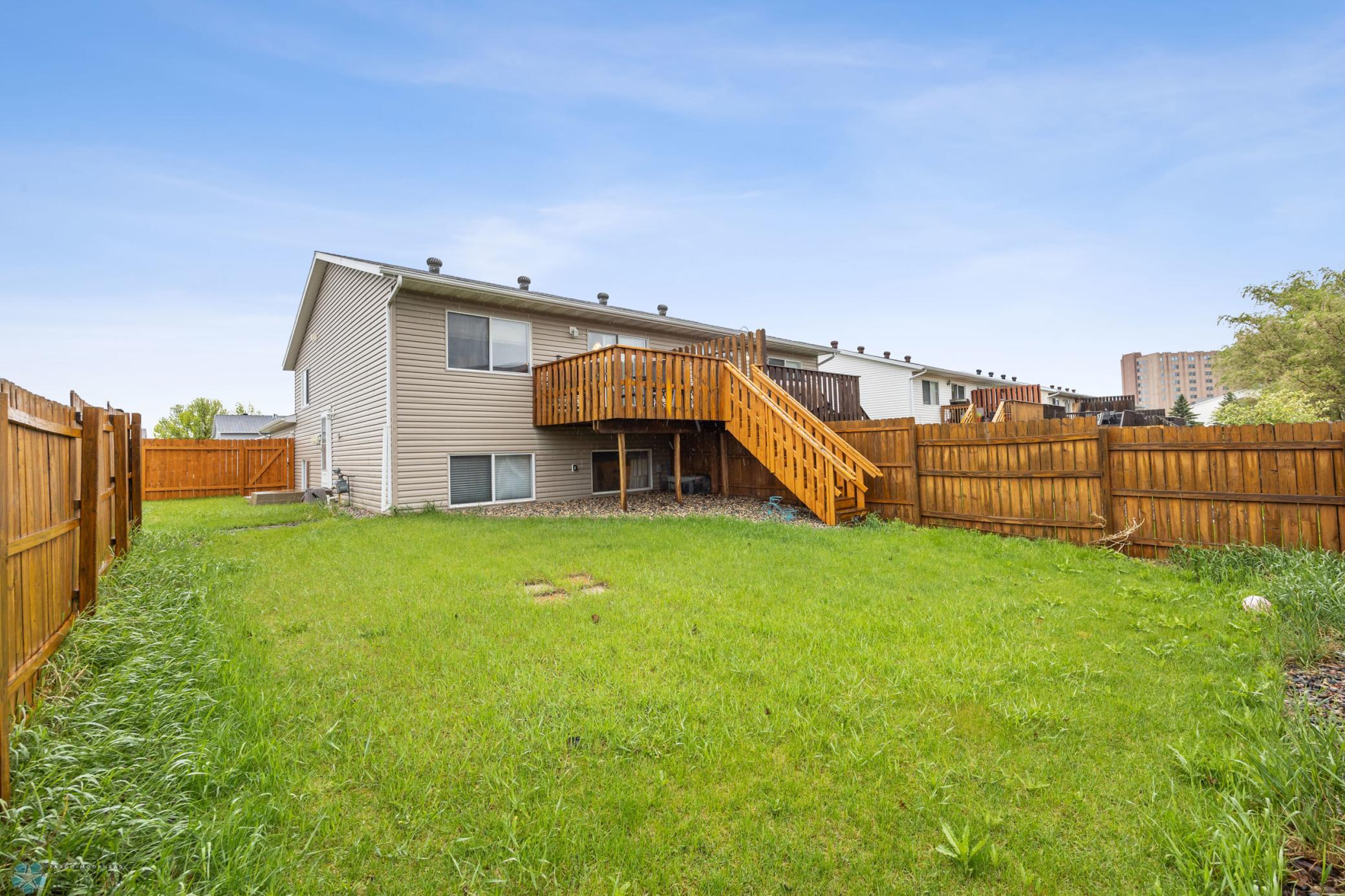 Fenced yard