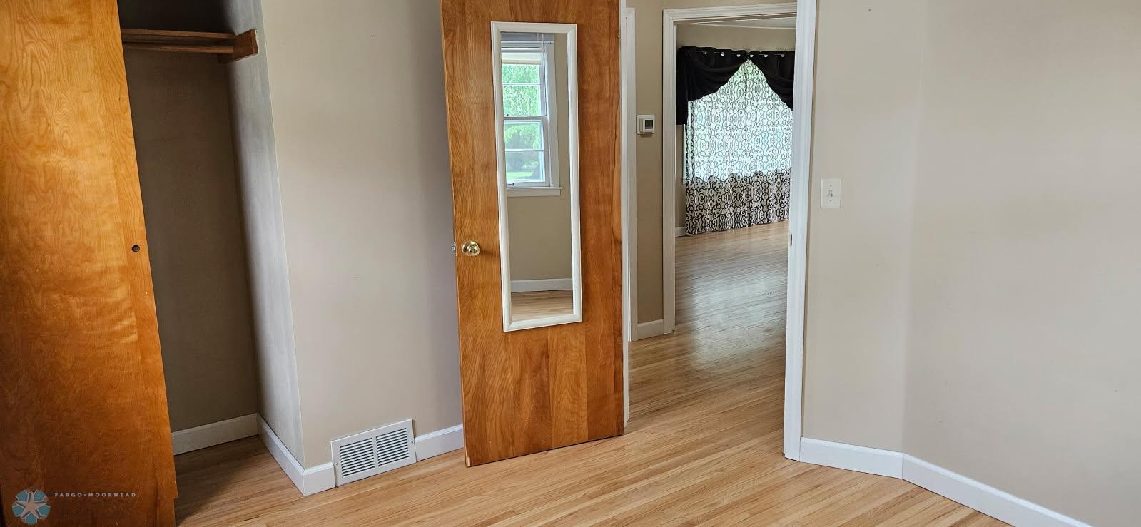 West bedroom view to hall