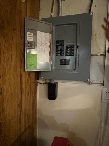 Garage- updated electrical plus 220 plug for a welder