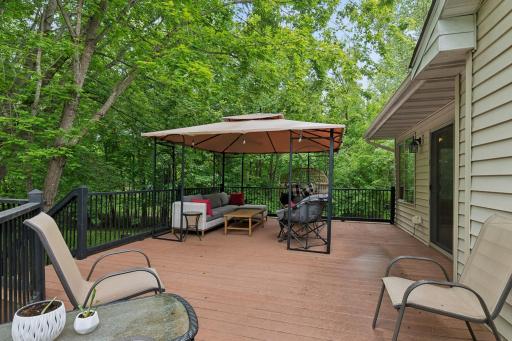 Deck Life â Maintenance-free deck is perfect for grilling, lounging, or both!