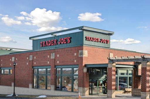 A few blocks away from Trader Joe's grocery store and liquor store.