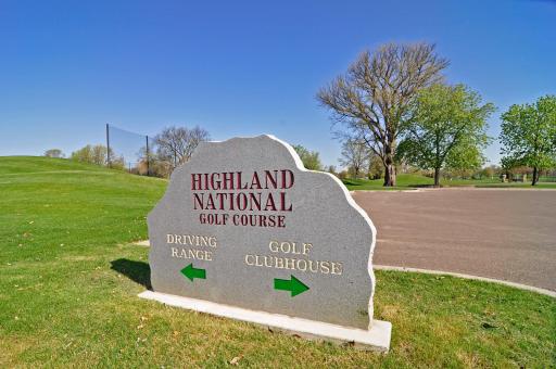 Highland Golf Course and driving range in the neighborhood.